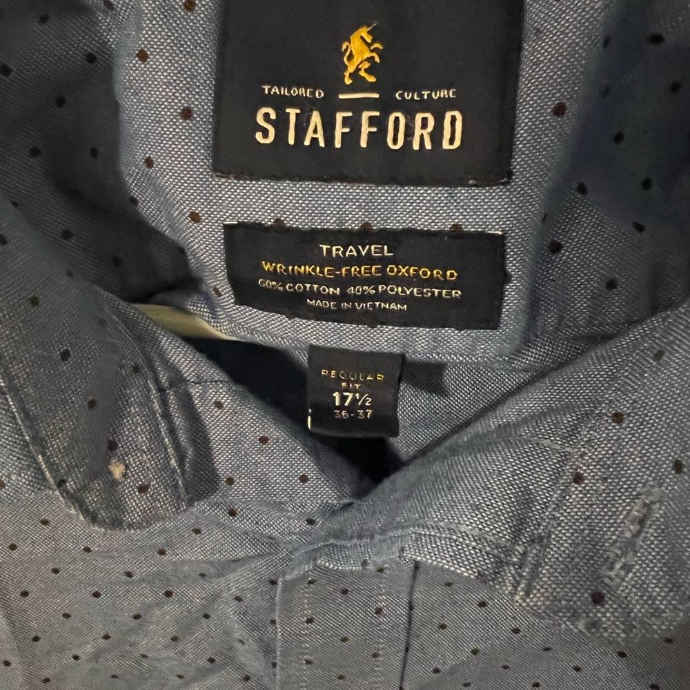 Mens stafford travel dress shirt